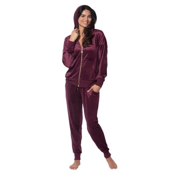 Felina Other - NWT Women's Felina Velour Track Suit, XL, Purple/Red, Loungewear, Jogger